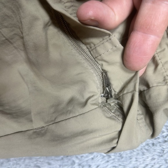 Mountain Hardwear Convertible Pants Mens XL LONG Beige Belted Nylon Outdoor Hike - Picture 10 of 16